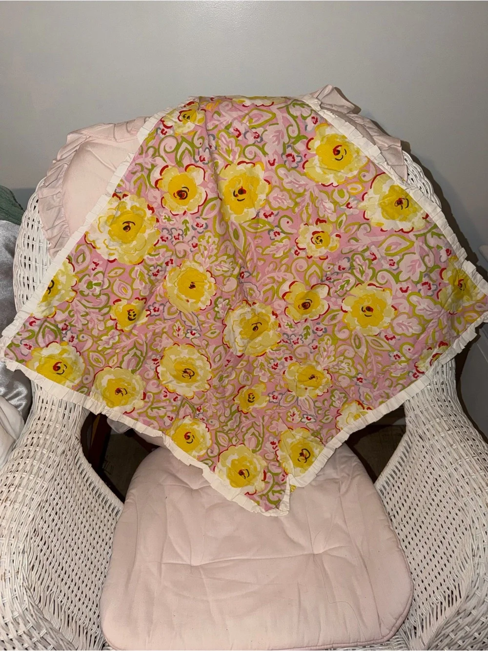 NIP Dena Home Jada Floral Euro Shams (2) Cottage core Granny Shabby Chic 26 X 26